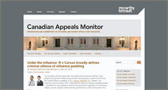 Desktop Screenshot of canadianappeals.com